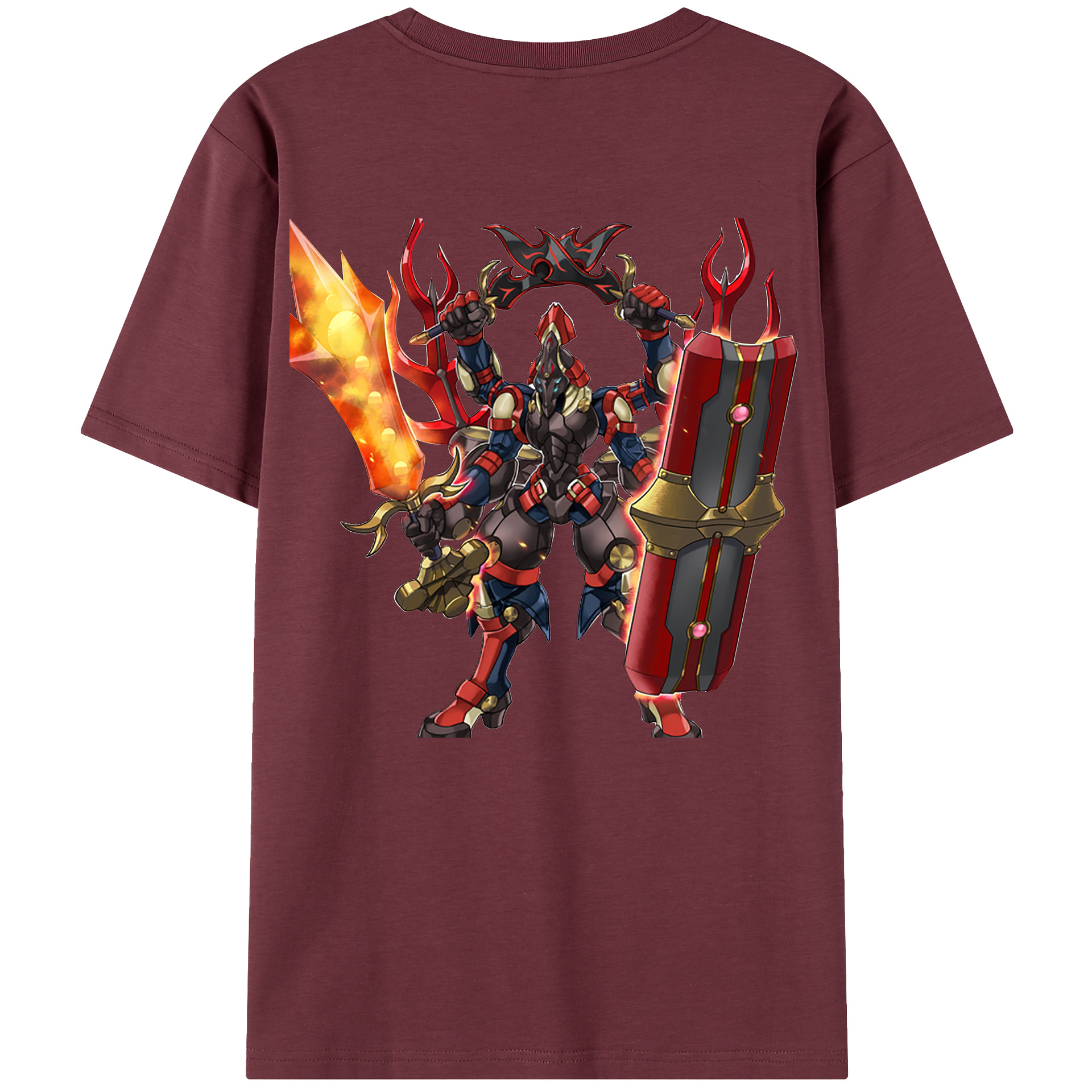 （画像用） 遊☆戯☆王 Yu-Gi-Oh! 綿100％半袖Tシャツ（背面プリント）